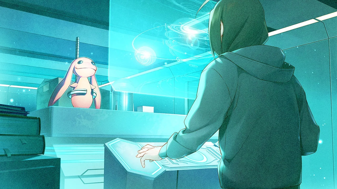 「うたわれるもの 白への道標」ゲーム画面:ホログラム操作