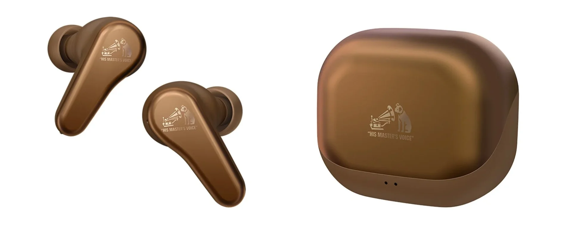 Victor HA-A110T ワイヤレスイヤホン ブロンズブラウン（本体と充電ケース）