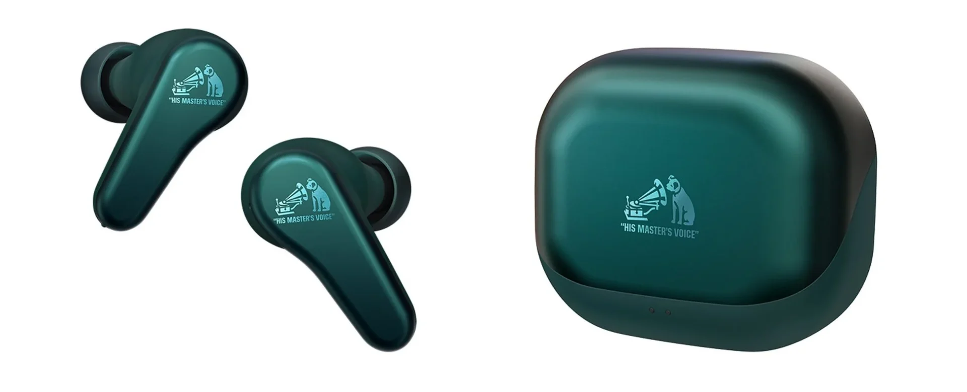 Victor HA-A110T ワイヤレスイヤホン ティールグリーン（本体と充電ケース）