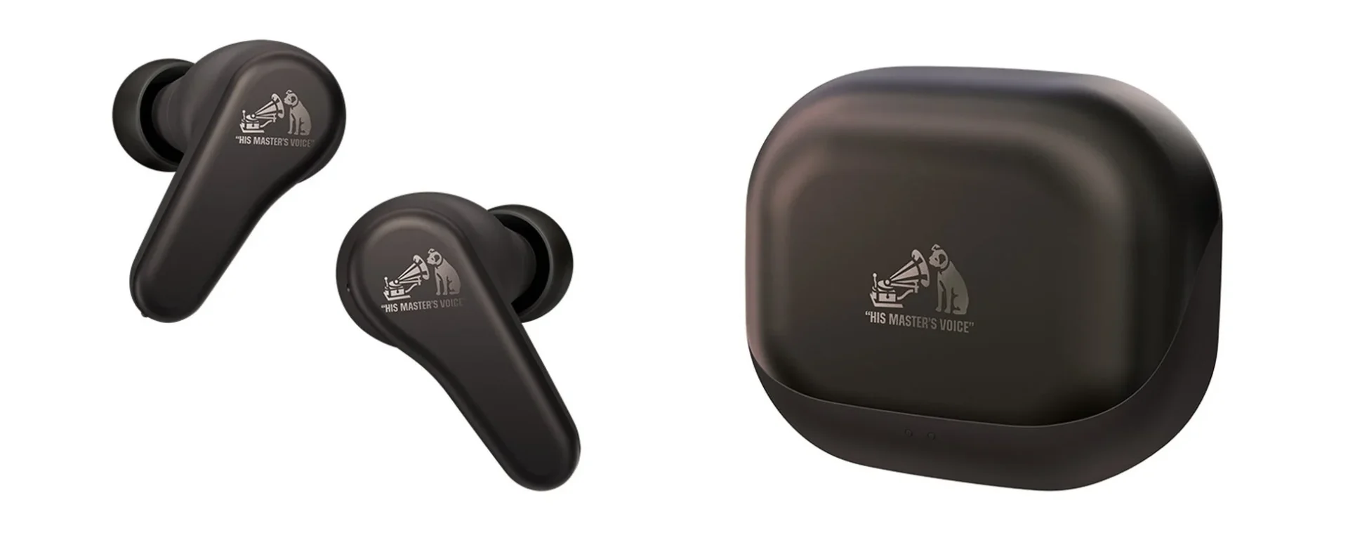 Victor HA-A110T ワイヤレスイヤホン チャコールブラック（本体と充電ケース）