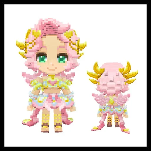 スイートキューピッド衣装の全身と背面