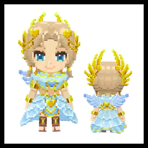 メルティキューピッド衣装の全身と背面