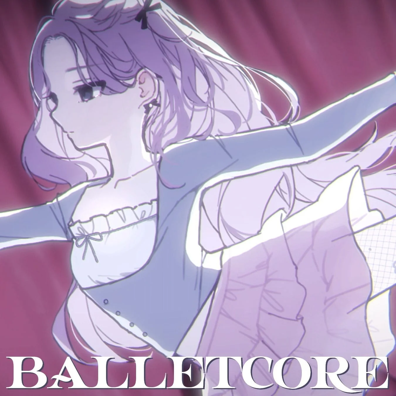 音無あふによる巡音ルカ歌唱アルバム『バレエコア』のジャケット