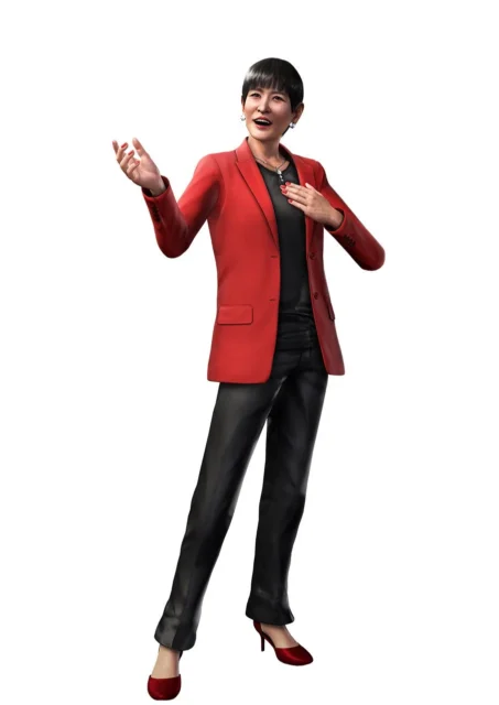 和田アキ子さんが演じるアッコさんのキャラクタービジュアル