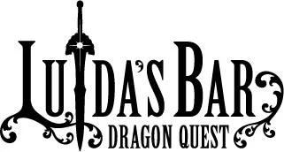 ルイーダの酒場のロゴ。「LUIDA'S BAR DRAGON QUEST」と記載。