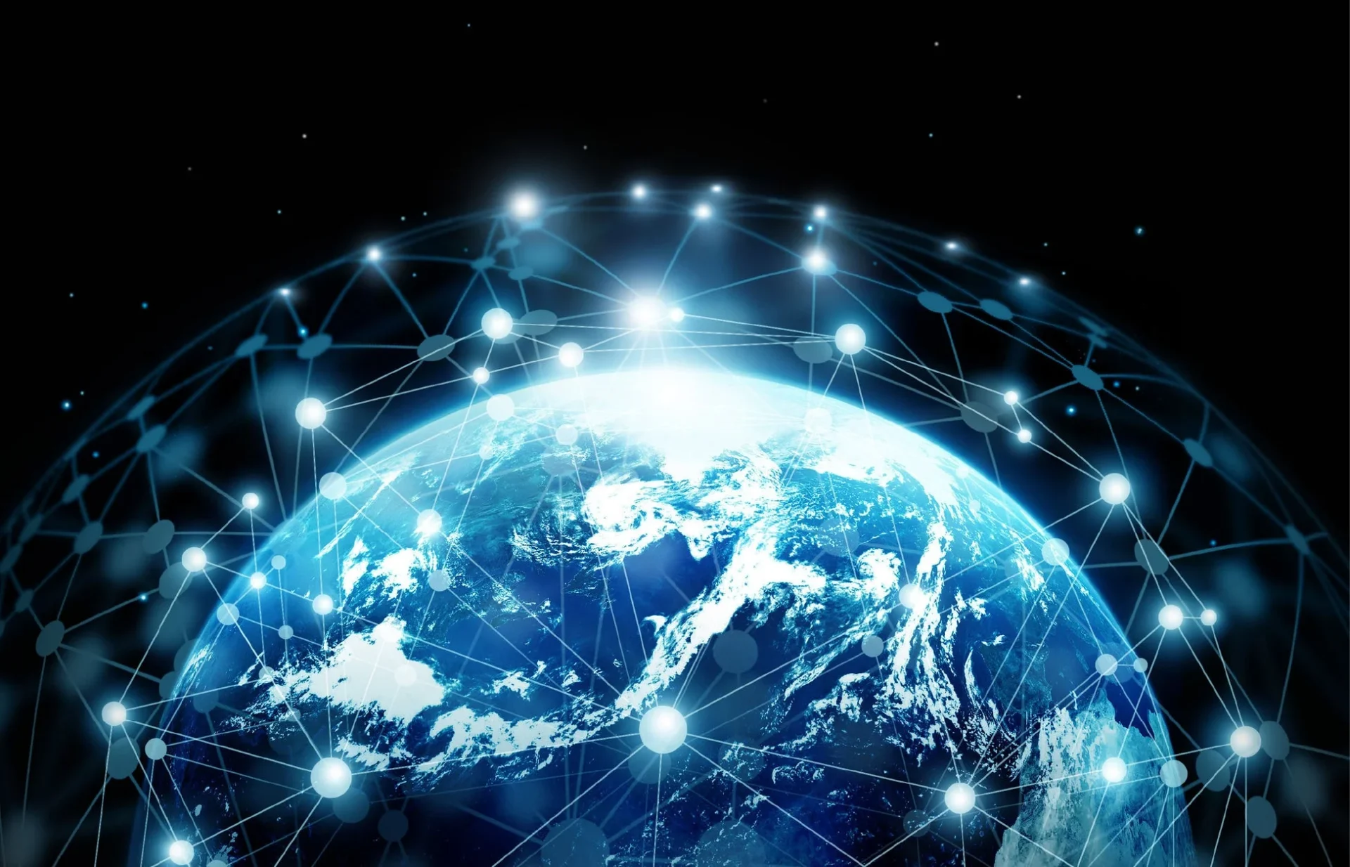 世界140ヶ国以上で利用可能な通信網のイメージ