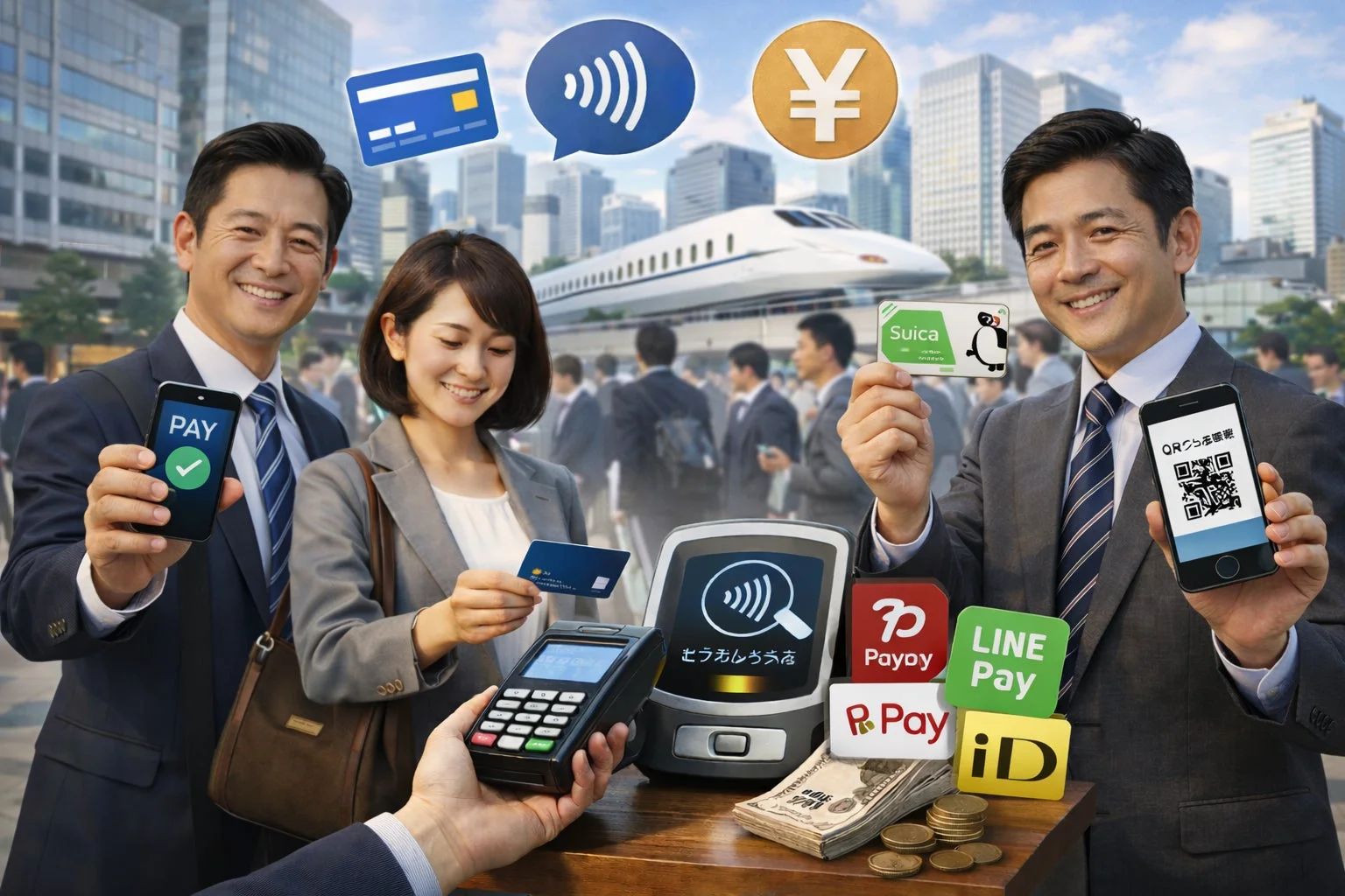 日本のキャッシュレス決済の多様な利用シーン