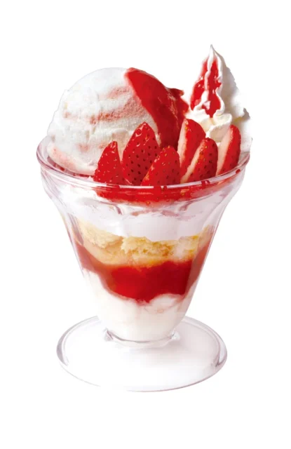 ショートケーキをイメージしたいちごパルフェ