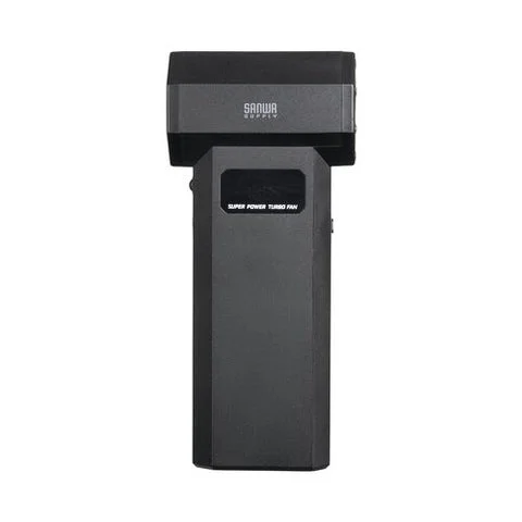 電動エアダスター本体の背面にある液晶画面