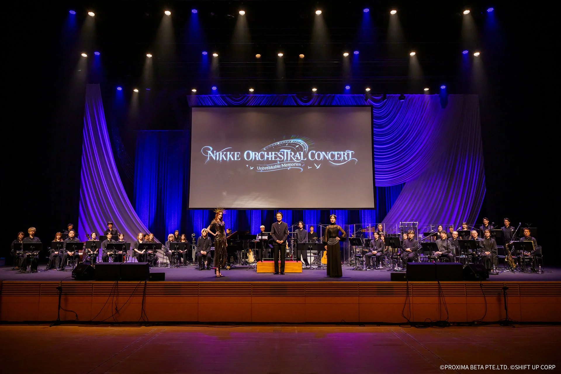 勝利の女神NIKKEオーケストラコンサートのステージ全景