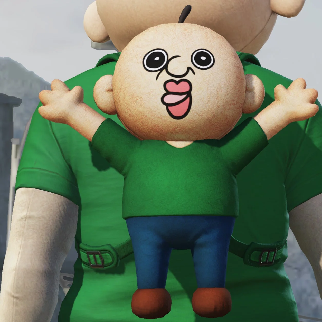 『パンパンくんの日常』コラボのパンパンくん型バックパックスキン