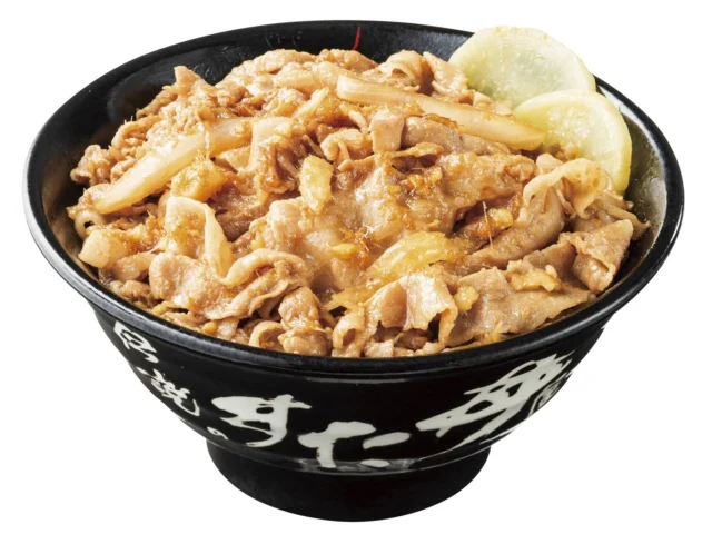 生姜のさっぱりとした味わいが特徴の生姜焼き丼