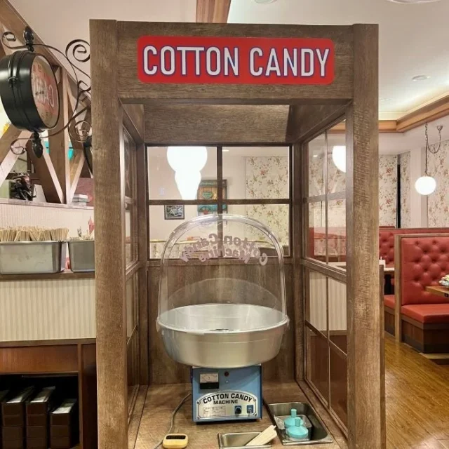 無料で楽しめる「トマト＆オニオン」のわたがし機