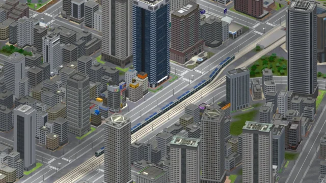 A列車で行こう9 Evolutionのクォータービューモード画面