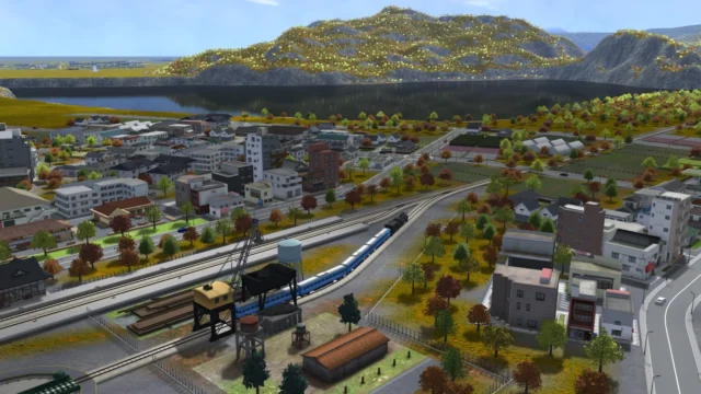 自然豊かな田舎の風景と列車が走るA列車で行こう9 Evolution