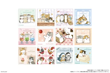 mofusand わっふれ～むに付属する全12種類のオリジナルシール