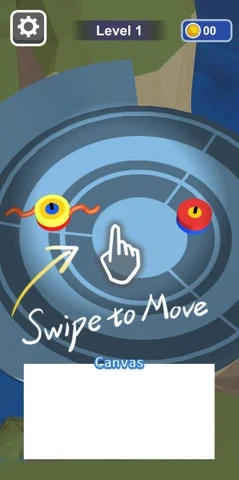 『Draw Coliseum』のコマに刃を描くゲーム画面