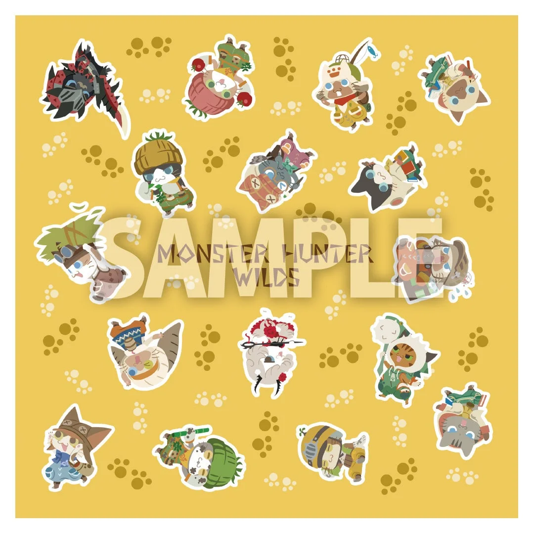 『モンスターハンターワイルズ』Aランク以上クリア賞のハンドタオルのデザイン