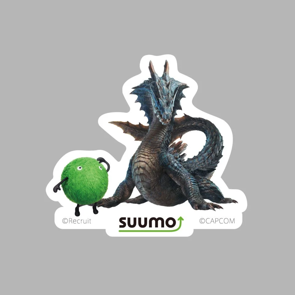 SUUMOとモンスターハンターのコラボステッカーデザイン