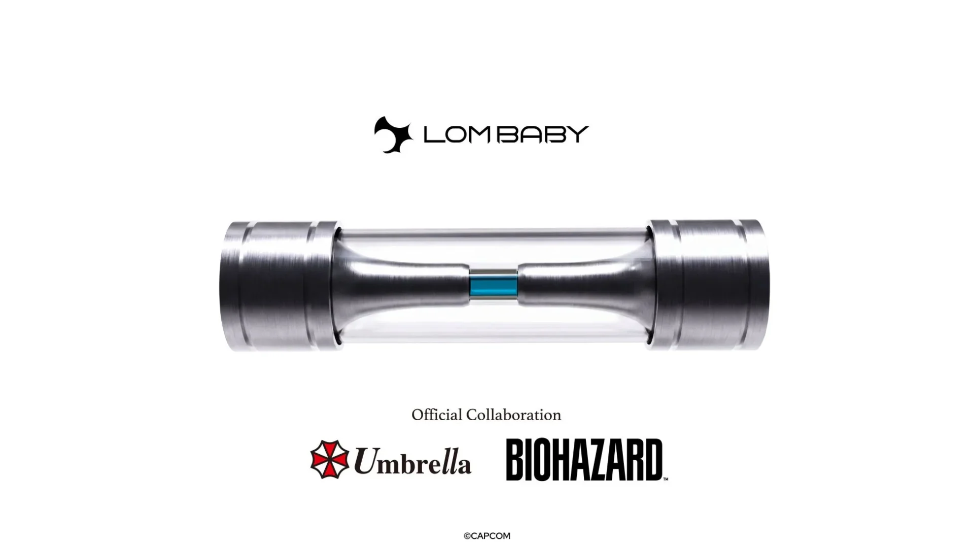 『バイオハザード』のt-ウィルスとLOM BABYのコラボレーションロゴ