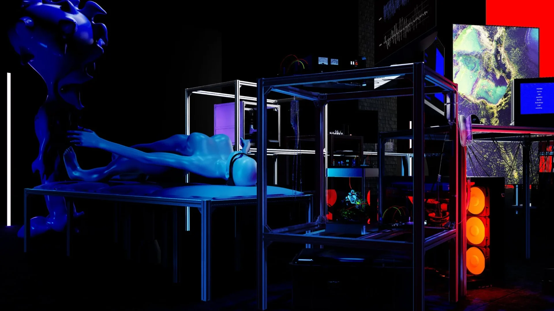 脳波を応用したAIなど近日公開予定の展示イメージ