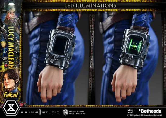 ルーシー・マクレーンスタチューのピップボーイLED発光機能