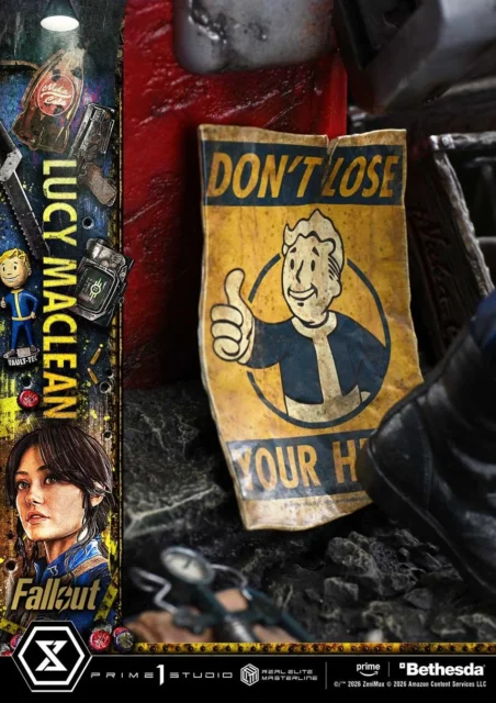 ルーシー・マクレーンスタチューのベースにある「DON’T LOSE YOUR HEAD」