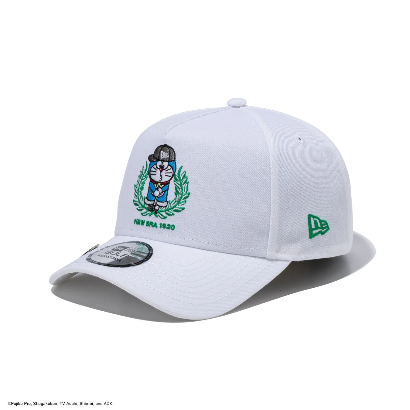9FORTY A-Frame ドラえもん月桂樹ロゴのホワイトキャップ