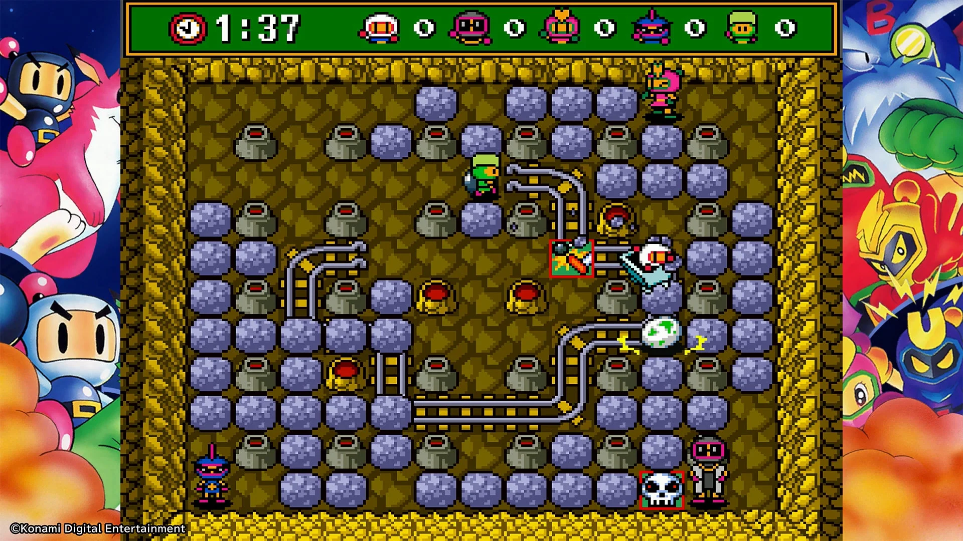 『スーパーボンバーマン3』のゲームプレイ画面