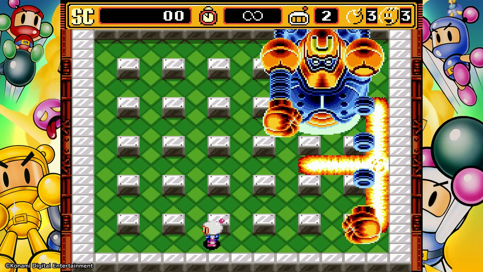 新モード「ボスラッシュモード」でのボス戦プレイ画面