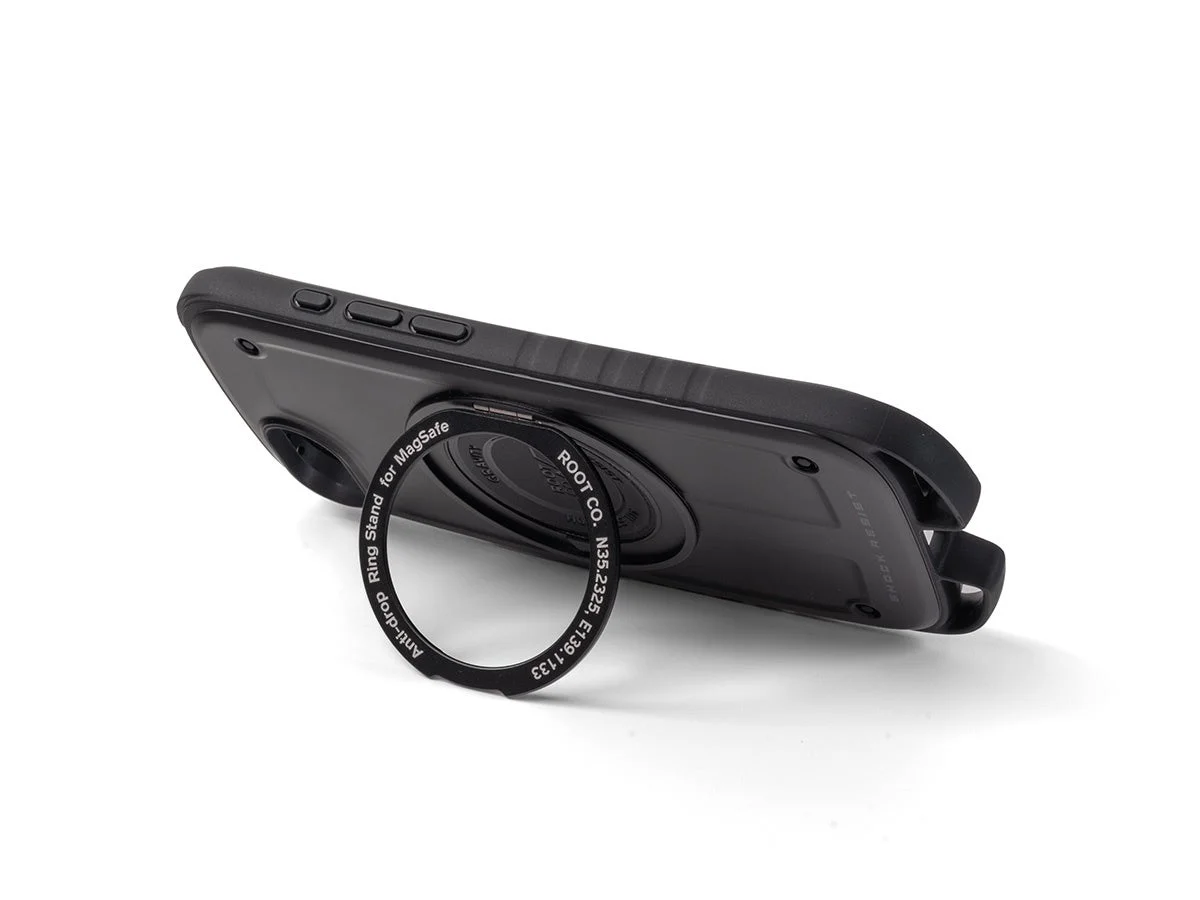 ケースを横置きにしたリングスタンドの使用状態