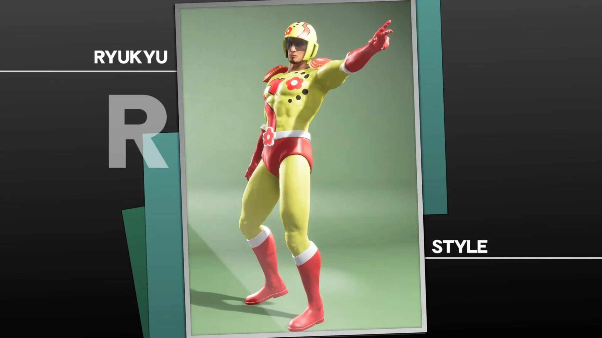 ゲーム内でスッパイマンコスチュームを着用した桐生一馬