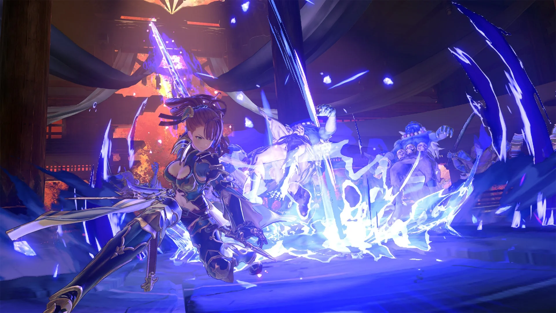 新キャラクター「ベアトリクス」が戦闘するゲームプレイ画面