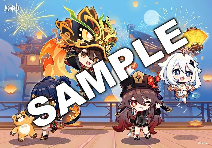 ファミマプリント原神コラボ描きおろしキービジュアルブロマイド・ポスター