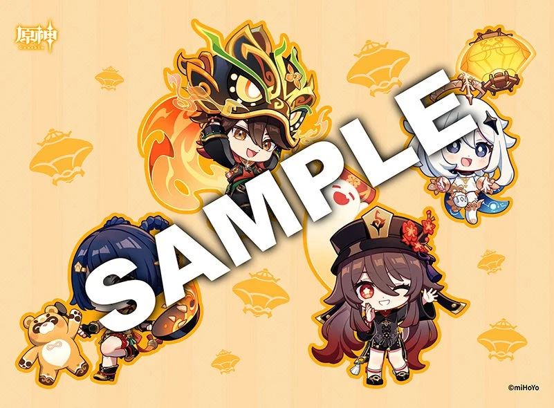 ファミマプリント原神コラボ描きおろしSDキャラクターステッカー