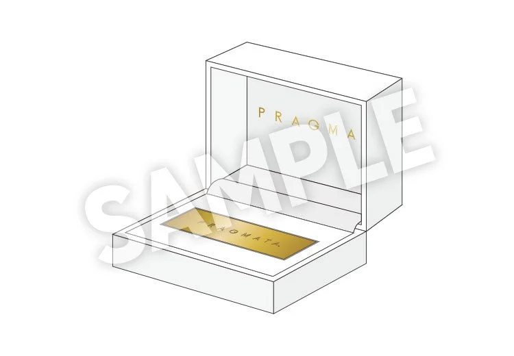 『プラグマタ』キャンペーンの賞品、純金プレートのイメージ。