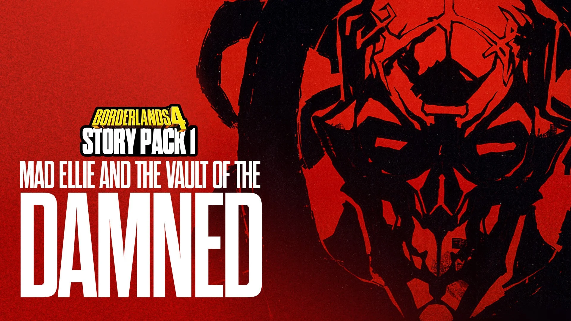 『ボーダーランズ4』ストーリーパック1「マッド・エリーと忌まわしのヴォルト」のロゴ