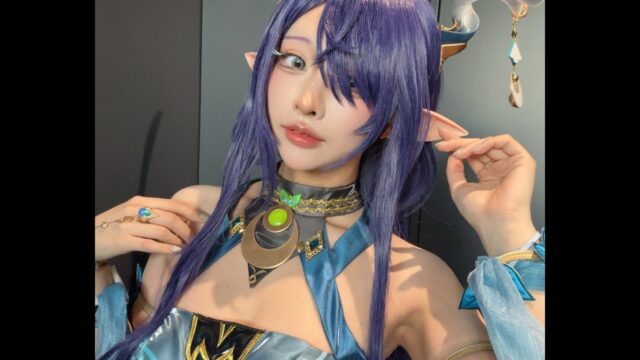 優雅で艶っぽい！　市橋、『原神』ラウマの高級感あふれるコスプレ写真を公開