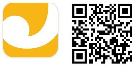 ジョイフル公式アプリのアイコンとダウンロード用QRコード