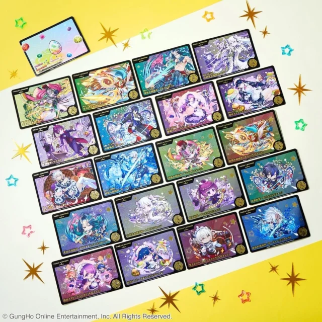 ナムコ限定特典の2層式ステッカー全40種