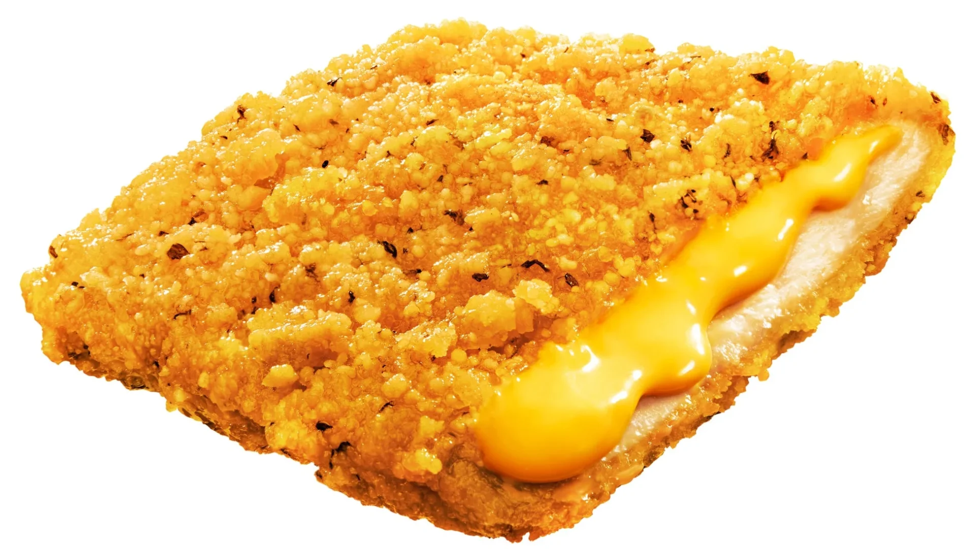 とろーりチーズが溢れる濃厚チーズinファミチキの断面