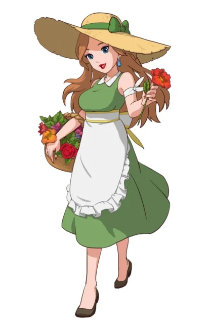 タネ屋のオーナー『リツ』のイラスト