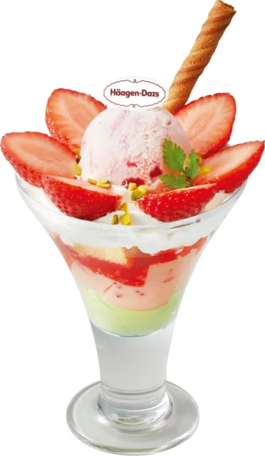 いちごとピスタチオのパフェ単品