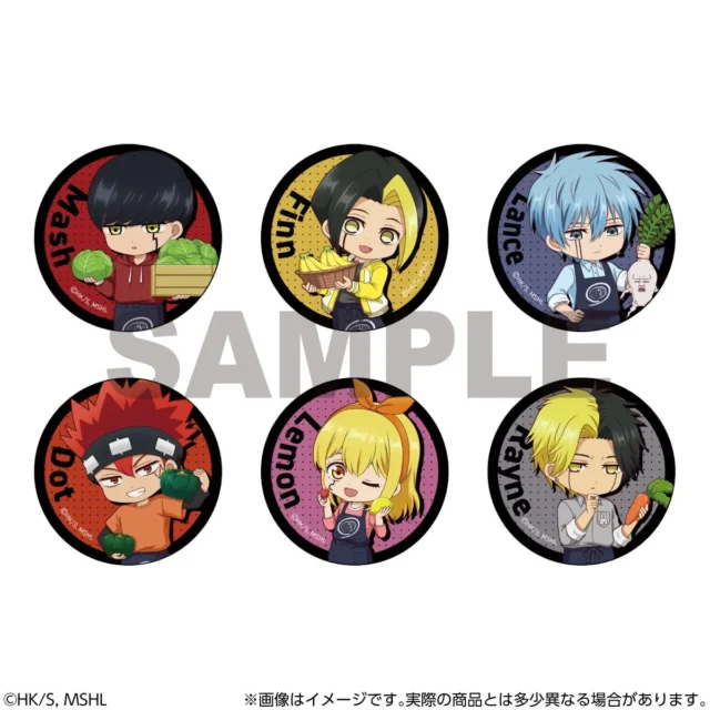 アニメ「マッシュル-MASHLE-」デフォルメイラストのトレーディング缶バッジ