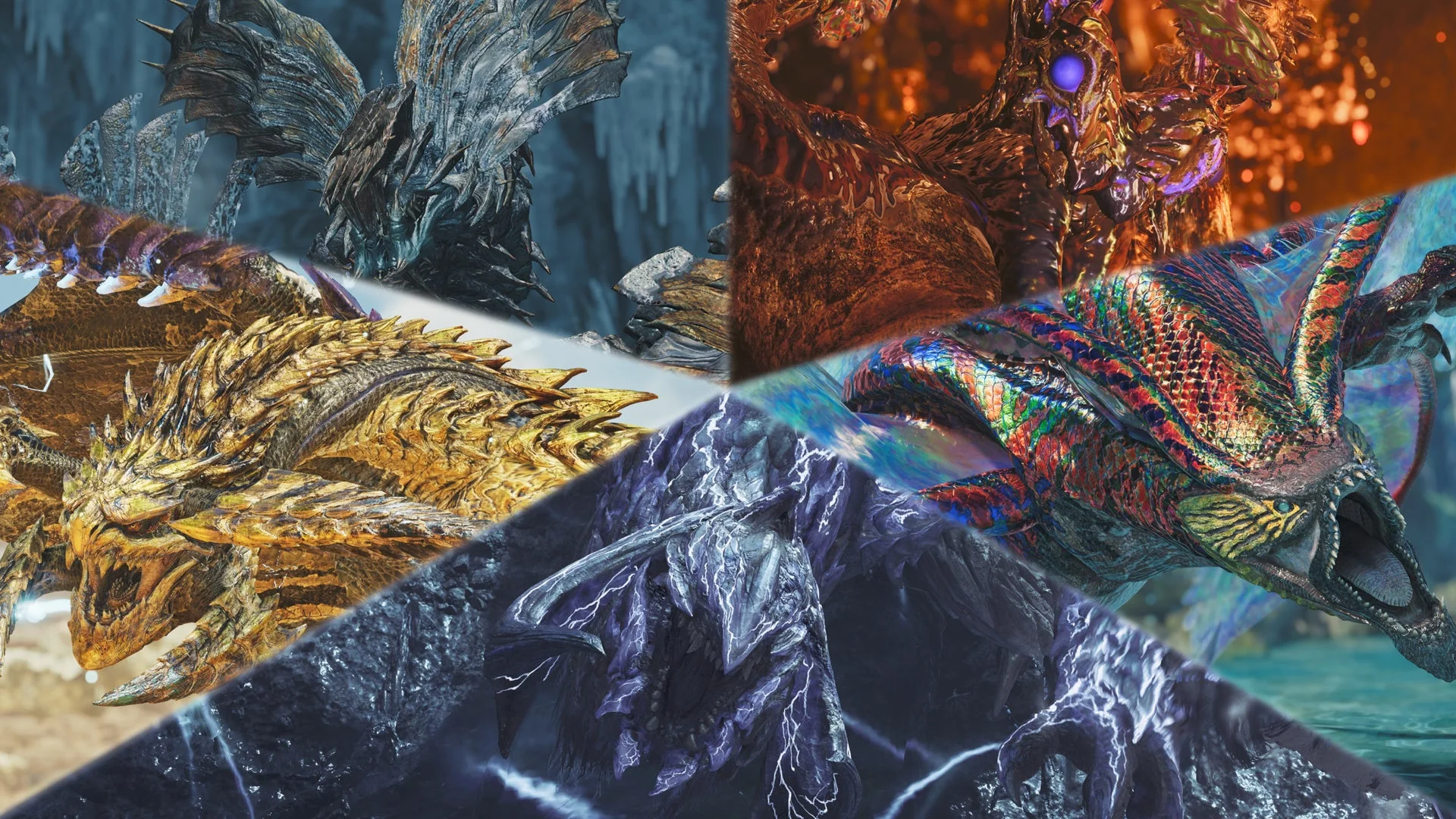 歴戦王として登場する4体の頂点捕食者モンスター