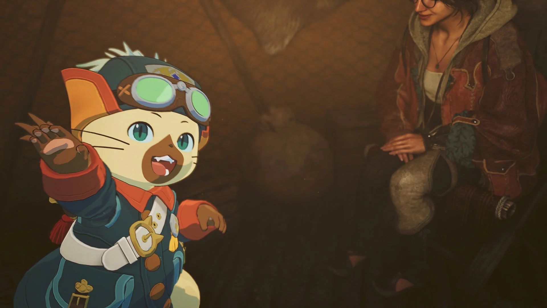 ルディとハンターが報酬について話すゲーム画面