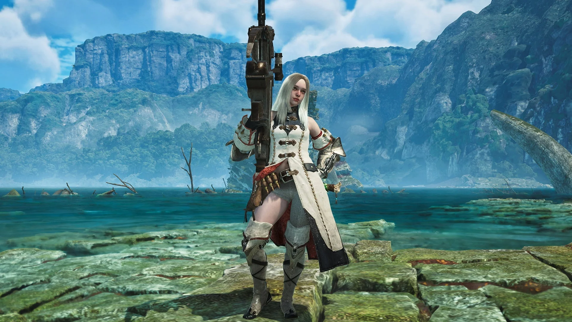 ナディアが愛用する装備を着用したハンター