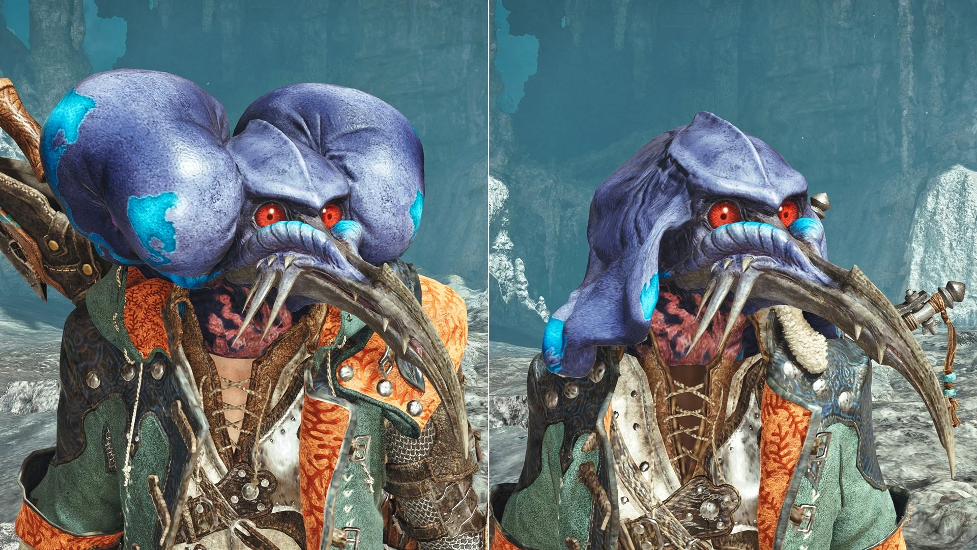 狩られた回数が少ないモンスターの装備を着用したハンター