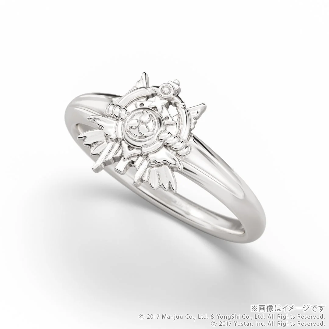 雲仙モチーフリングの斜め上からのアングル