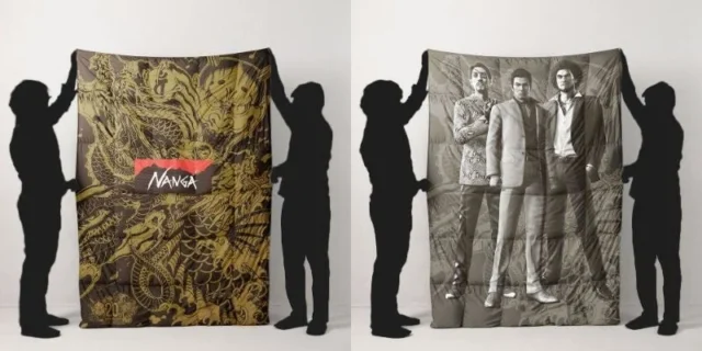 NANGA『龍が如く』ダウンブランケットシングルのデザイン